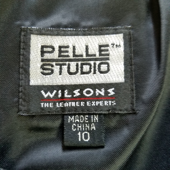 Wilsons Leather Pelle Studio Black Leather Shorts Mid Rise Waist - Picture 5 of 7